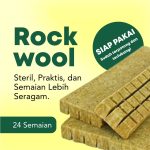 Rock Wool Siap Pakai Sudah Terpotong dan Terlubangi